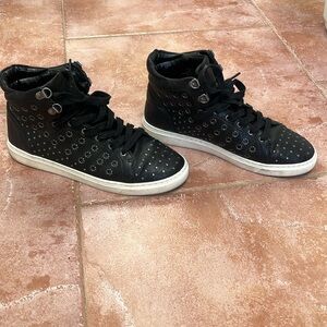 Vince camuto high tops studded sneakers